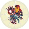 marvel heroes arts k6 wall clock