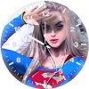 supergirl superhero rs wall clock