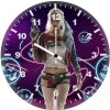 harley quinn action icon xe wall clock