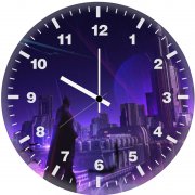 batman in gotham rising above p8 wall clock