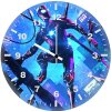 spider verse into the cyberpunk 1n wall clock