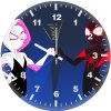 spiderman and gwen punch art w6 wall clock
