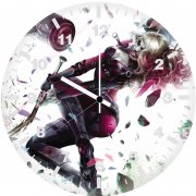 harley quinn dc art 6v wall clock
