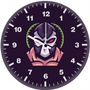 bane digital art 8o wall clock