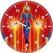 captain marvel new art r5 wall clock