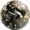 catwoman on bat bike kn wall clock