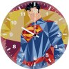 superman low poly art se wall clock