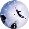 spiderman silent justice ju wall clock