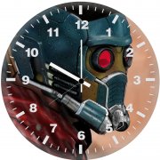 star lord art yr wall clock