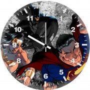 batman superman wonder woman dc comic art sr wall clock
