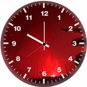 batman dark red ly wall clock