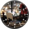 spiderman doing work 2d wall clock