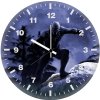 black panther artwork vy wall clock