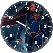 sasha calle as supergirl glowing eyes i9 wall clock