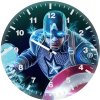 captain america shield and hammer power dq wall clock