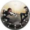black widow catwoman art yl wall clock
