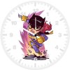 batgirl minimal art 32 wall clock
