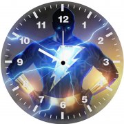 fury of black adam xk wall clock