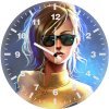 x men mutant girl 9o wall clock