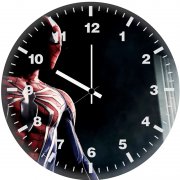 ps4 spiderman game art sg wall clock