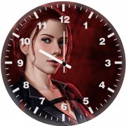 natasha romanoff black widow fanart sf wall clock