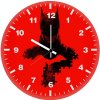 the batman red poster a5 wall clock