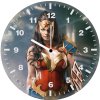 wonder woman cosplay ad wall clock