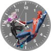 spiderman ps4 and spider gwen art w8 wall clock