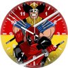 deadpool x wolverine professional side es wall clock