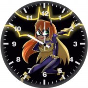 batgirl gotham knights dark minimal of wall clock