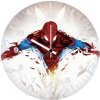 shattered spiderman em wall clock