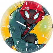 spiderman miles morales artworks xb wall clock