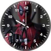 ant man standing on deadpool gun ce wall clock