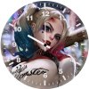 harley quinn tactician 2x wall clock