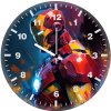 iron man abstract portrait 47 wall clock