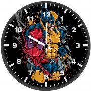 wolverine x deadpool jf wall clock