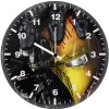 batman hands over iron man mask p9 wall clock