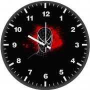 spiderman comic minimalism ve wall clock