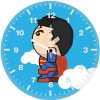 superman clouds minimal cy wall clock