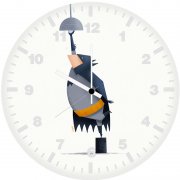 batman changing bulb ei wall clock