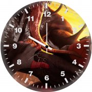 venom licks the spiderman la wall clock