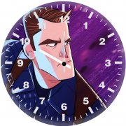 captain america cartoonic art ri wall clock