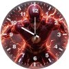 flash burning gaze lq wall clock