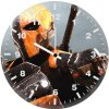 deathstroke digital artwork qz wall clock