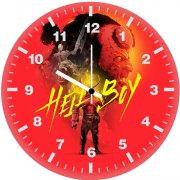 hellboy minimal art f8 wall clock