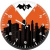 batman logo gotham city vy wall clock