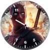 deadpool stylish standoff he wall clock