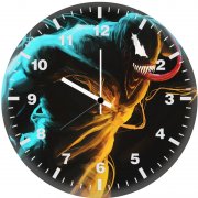 venom glowing art fm wall clock
