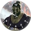professor hulk man bun pi wall clock