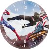 spiderman vs supervillian 92 wall clock